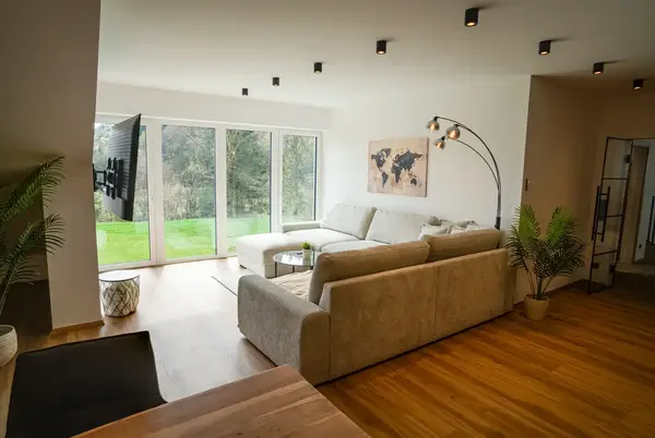 Wohnzimmer mit Panoramablick